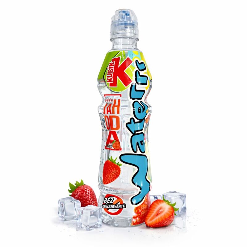 Kubík Waterrr Jahoda 0,5 l